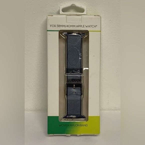 NEW Woven Nylon Watch BAND ONLY for Apple Watch 38MM/40MM Blue New in Box - Picture 4 of 5